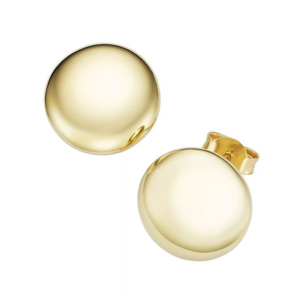 Luigi Merano Paar Ohrstecker "rund, glänzend, Gold 375" günstig online kaufen