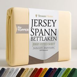 Strauss Home Spannbettlaken Premium Topper Spannbettlaken günstig online kaufen