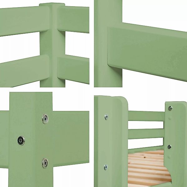 Hoppekids Etagenbett "ECO Comfort Kinderbett 90x200 oder 70x160 aus Massivh günstig online kaufen