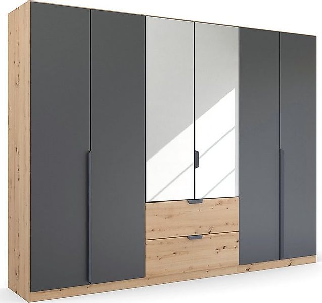 rauch Drehtürenschrank Dark&Wood by Quadra Spin im Industrial Style mit Sch günstig online kaufen