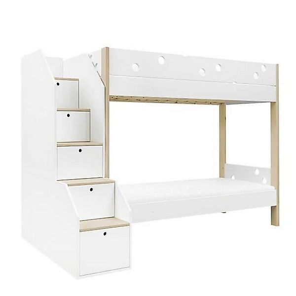 kidsraum Etagenbett Funflex Hochbett-Etagenbett 90x200 cm mit Treppe - ohne günstig online kaufen