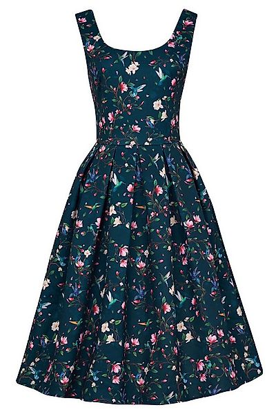 Dolly and Dotty A-Linien-Kleid Amanda Navy Hummingbird Retro Rockabilly 50e günstig online kaufen