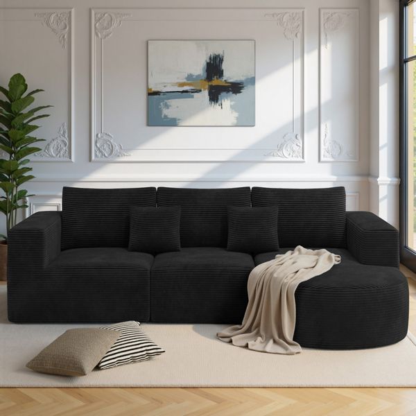 HawthyHome Ecksofa L-form 264x177cm Cloud-Sofa aus günstig online kaufen