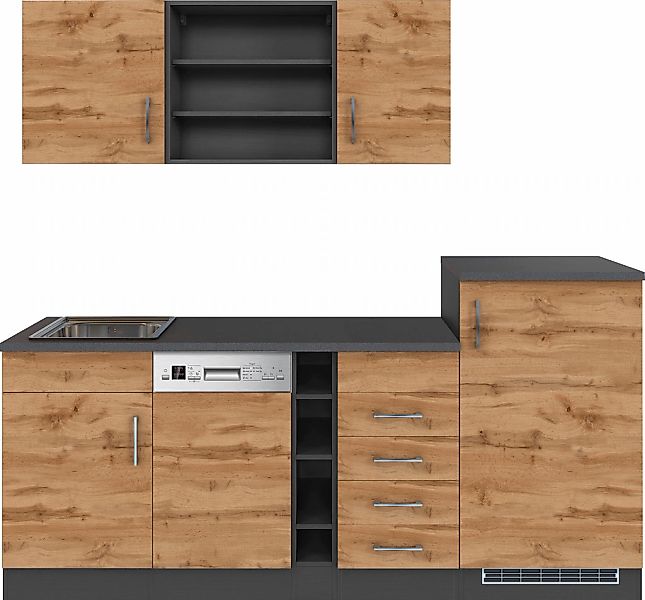 KOCHSTATION Küche "KS-Mali" Breite 210 cm, mit E-Geräten günstig online kaufen