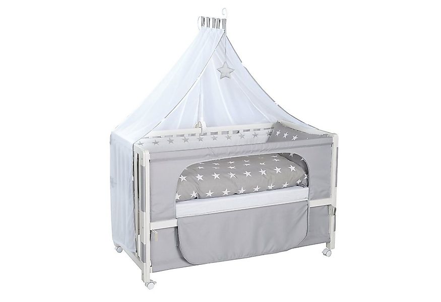 roba® Beistellbett Little Stars 60 x 120 cm, Anstellbett zum Elternbett mit günstig online kaufen