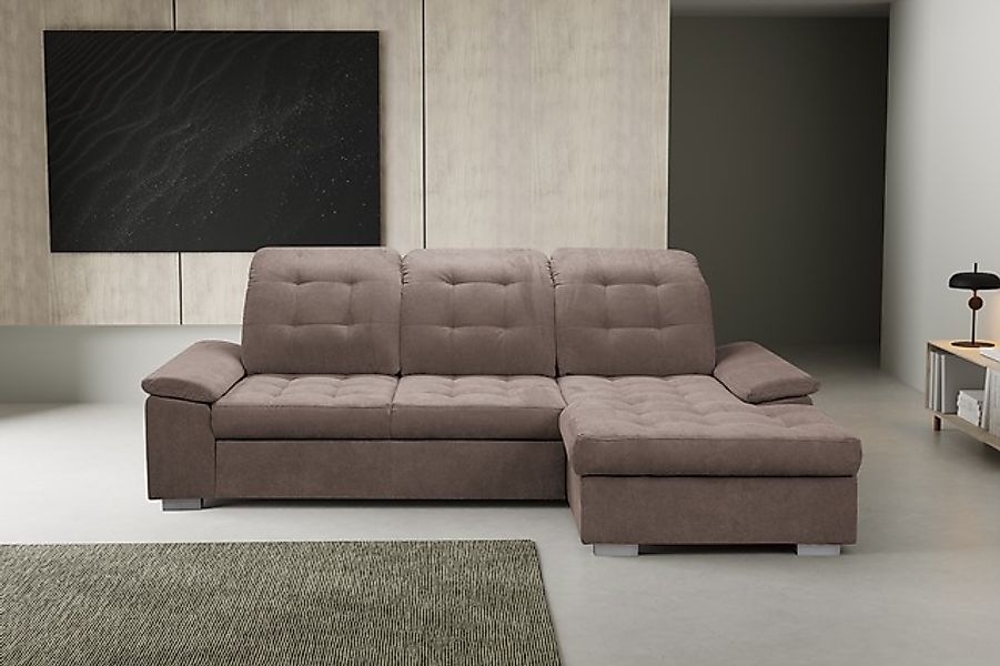 WERK2 Ecksofa »Carmen, mit Bettfunktion & Bettkasten, optional Sitztiefenve günstig online kaufen