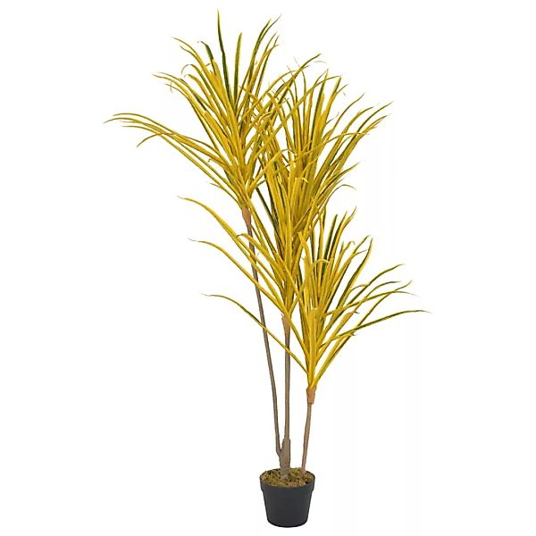 Künstliche Pflanze Dracaena Mit Topf Gelb 125 Cm günstig online kaufen