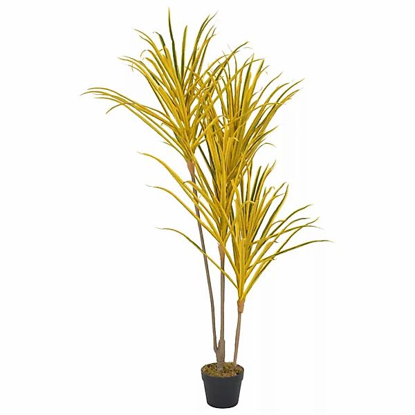 Künstliche Pflanze Dracaena Mit Topf Gelb 125 Cm günstig online kaufen