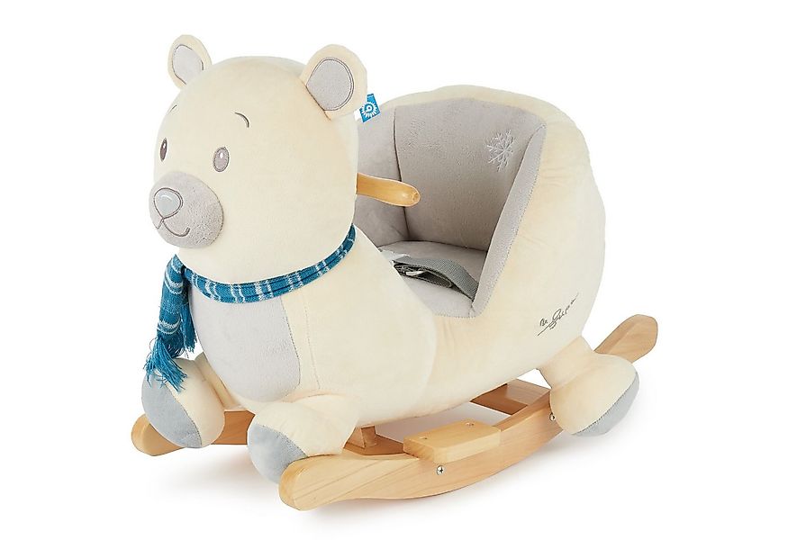 BIECO Schaukeltier Schaukelpferd Bär aus Plüsch & Holz – Wippe ab 9 Monaten günstig online kaufen