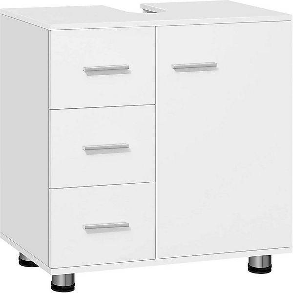 EUGAD Waschbeckenunterschrank (1-St) Badezimmerschrank, mit 3 Schubladen, m günstig online kaufen