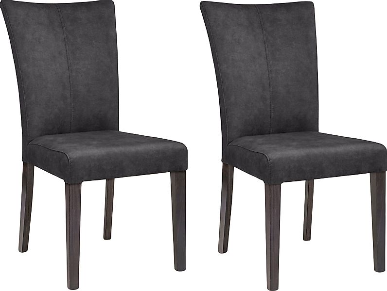 Home affaire 4-Fußstuhl "Aspen" (Set) 2 Stk.Beine aus massiver Buche, wenge günstig online kaufen