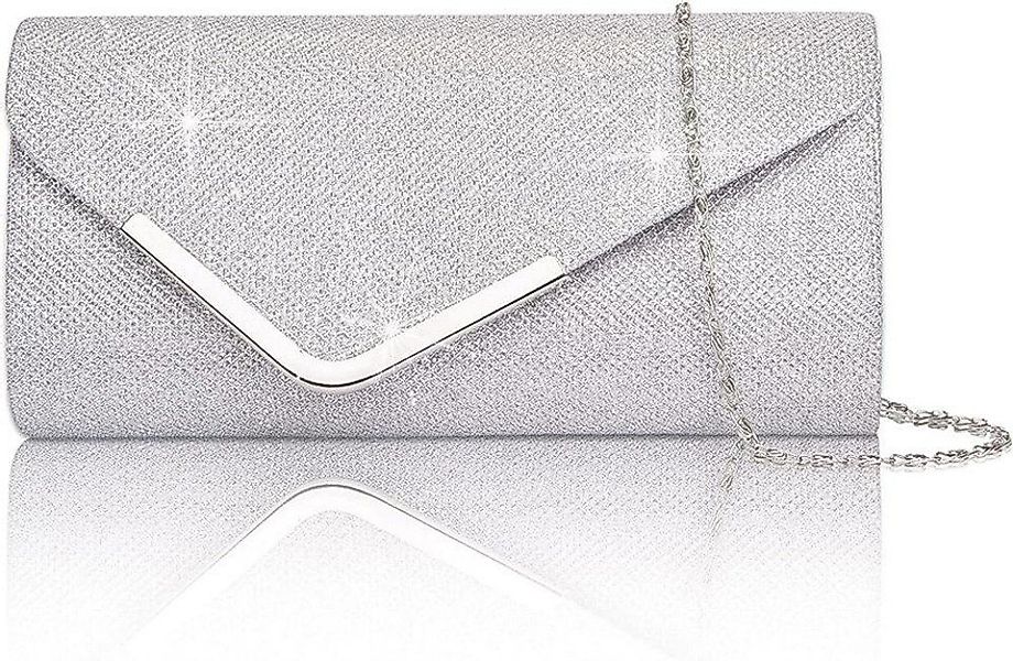 POPOLIC Abendtasche Damen Glitzer Abendtasche Umschlag Clutch Kette, Elegan günstig online kaufen