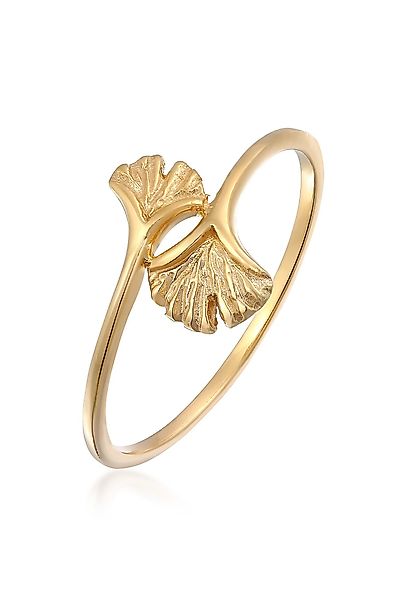 Elli Premium Fingerring Offen Verstellbar Ginkgo günstig online kaufen