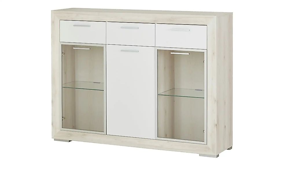 Highboard  Fiesta ¦ weiß ¦ Maße (cm): B: 151 H: 114 T: 40.0 Kommoden & Side günstig online kaufen