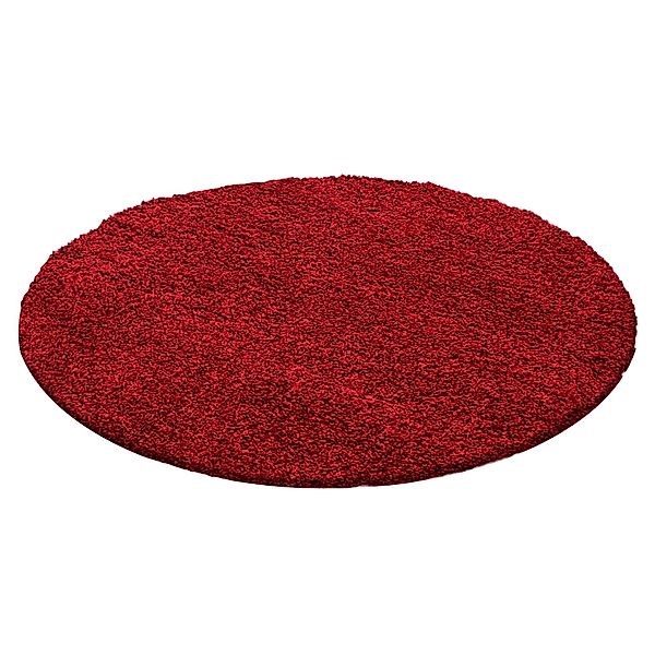 Ayyildiz Hochflorteppich Life 1500 Rot Ø 160 cm günstig online kaufen
