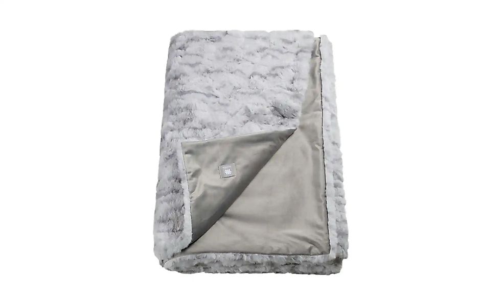 Musterring Plaid   ¦ grau ¦ Kunstfell ¦ Maße (cm): B: 130 H: 2 Dekokissen & günstig online kaufen