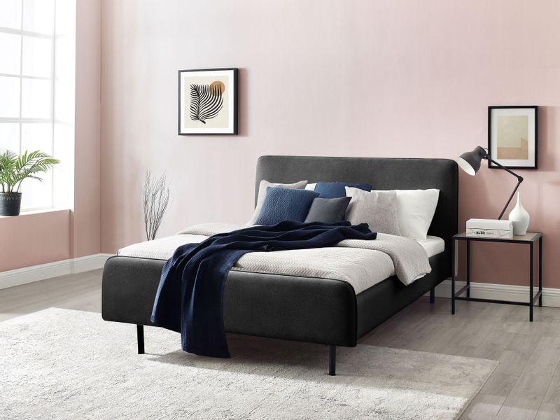 andas Polsterbett "Edvard" mit gepolstertem Kopf- & Fußteil günstig online kaufen