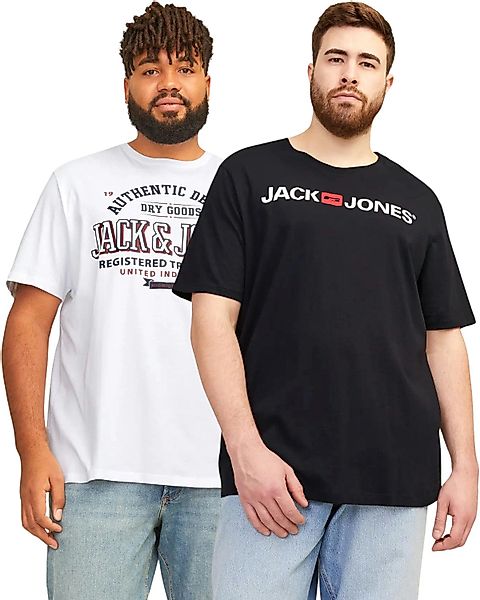 Jack & Jones PlusSize Print-Shirt (2er-Pack) günstig online kaufen