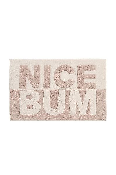 Next Badematte Badematte mit Slogan aus 100 % Baumwolle, Nice Bum, Höhe 80 günstig online kaufen