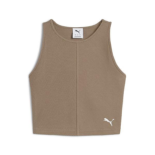 PUMA T-Shirt WARDROBE ESS Geripptes Crop-Top günstig online kaufen