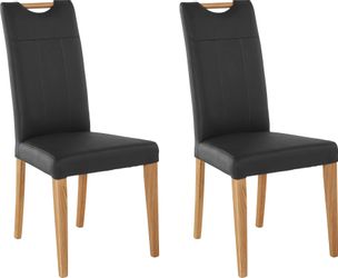 Home affaire Esszimmerstuhl "Roberta" (Set) 2 Stk. Echtleder mit Bezug aus günstig online kaufen