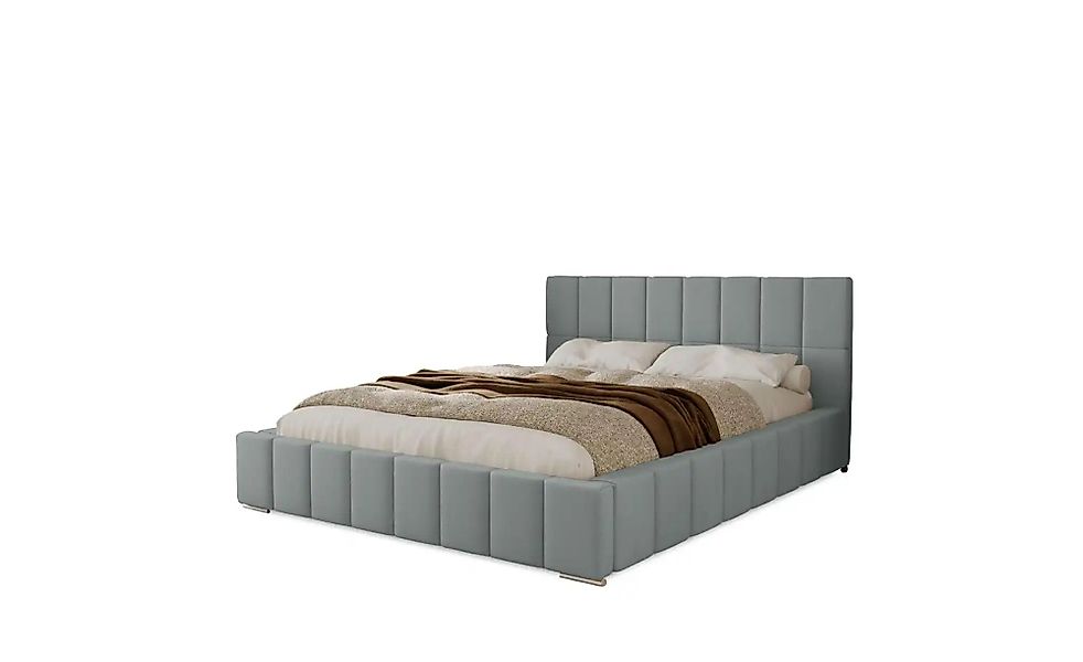 Polsterbett mit Stauraum  Ayr ¦ silber ¦ Maße (cm): H: 100 Betten > Polster günstig online kaufen