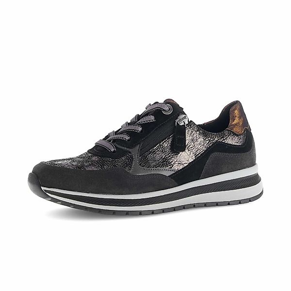 Gabor Sneaker "Sneaker low Materialmix Leder" günstig online kaufen
