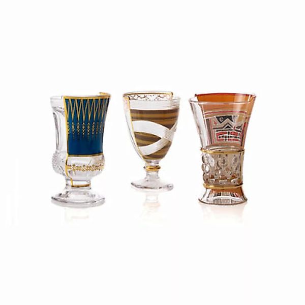 Cocktailglas Hybrid - Pannotia glas bunt / 3er-Set - 330 ml - Seletti - Bun günstig online kaufen