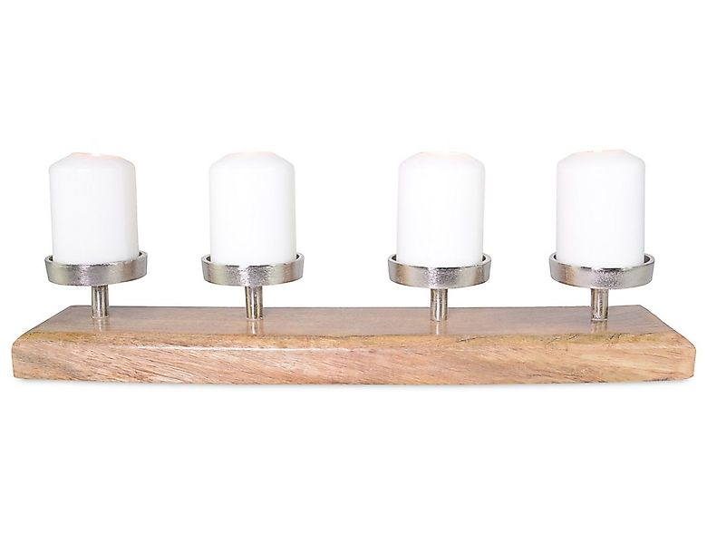 RIFFELMACHER & WEINBERGER Adventsleuchter Adventskerzenhalter Mangoholz Tab günstig online kaufen