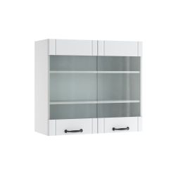 Vicco Glashängeschrank Fame-Line, Weiß Landhaus/Weiß, 80 günstig online kaufen