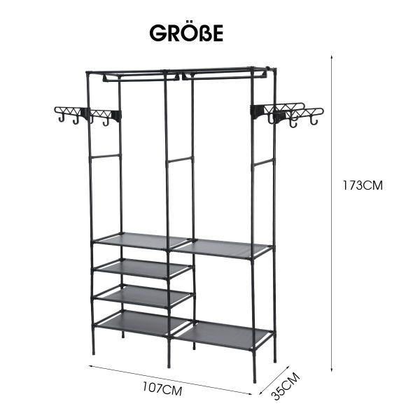 oyajia Kleiderständer Metall Kleiderstange offen mit günstig online kaufen