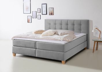 Home affaire Boxspringbett "Moulay" inkl. Topper, in Überlänge 220 cm, 3 Hä günstig online kaufen