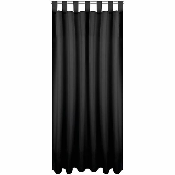 Bestlivings Dekoschal Ellen Schlaufen 140 cm x 145 cm Schwarz günstig online kaufen