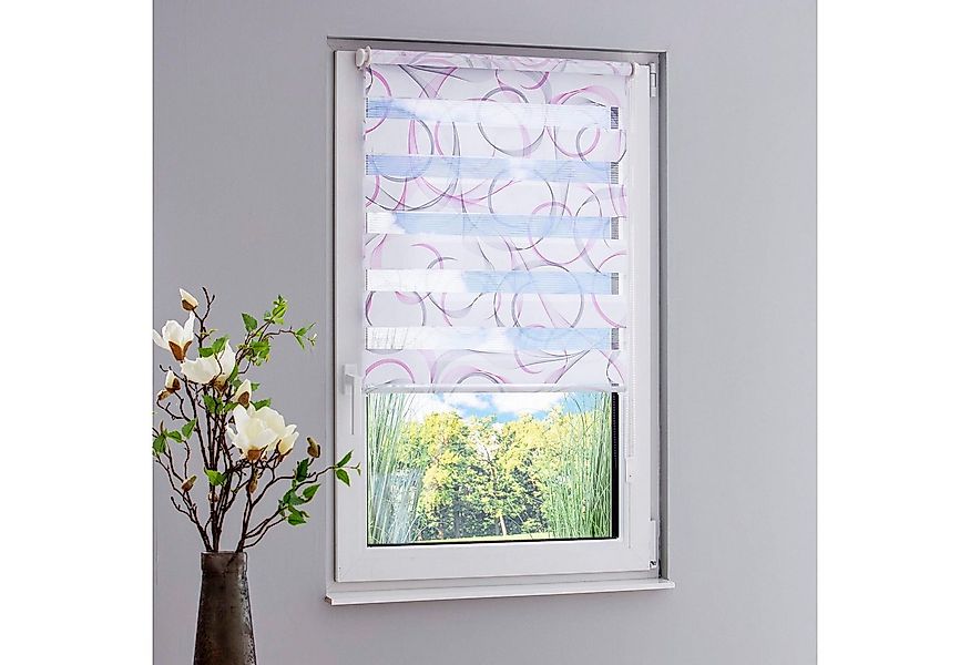 Doppelrollo Swing, GARESA, Lichtschutz, ohne Bohren, freihängend, Klemmfix, günstig online kaufen