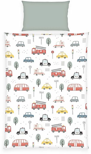 Baby Best Wendebettwäsche "babybest Fahrzeuge" 2 Stk. mit niedlichem Allove günstig online kaufen