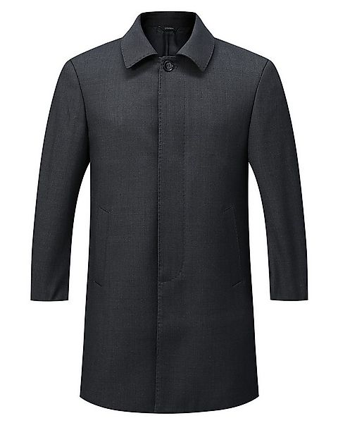 Allthemen Trenchcoat Trenchcoat mit Reverskragen Herren Business Stil im Re günstig online kaufen