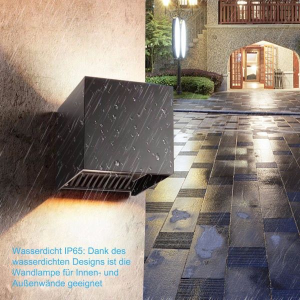 LETGOSPT Wandleuchte 7W LED Wandlampe Cube günstig online kaufen
