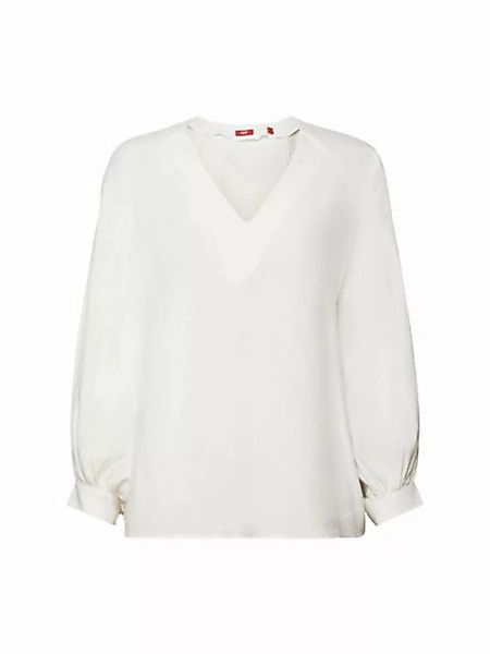 Esprit Collection Langarmbluse Bluse mit V-Ausschnitt günstig online kaufen