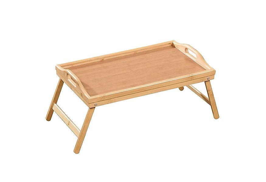 Kubus Tabletttisch Serviertablett aus Bambus mit klappbaren Füßen Cedar, Ro günstig online kaufen