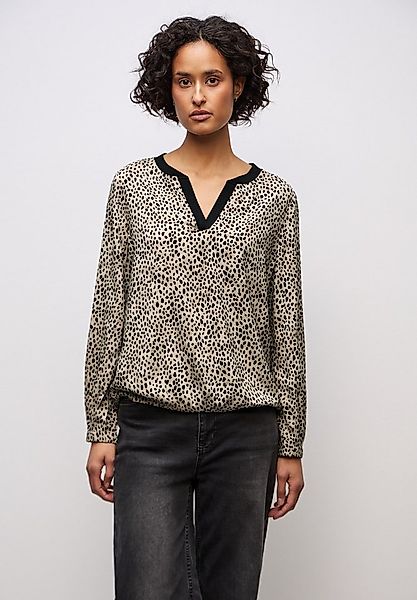 STREET ONE Langarmbluse mit Elastiksaum günstig online kaufen