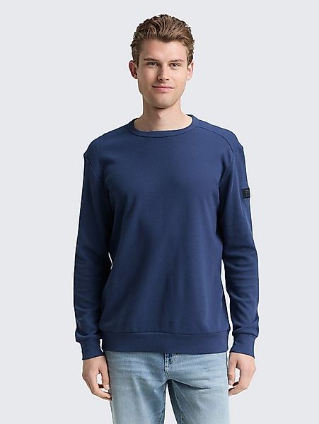 TOM TAILOR Langarmshirt T-Shirt Langarmshirt mit Waffelstruktur günstig online kaufen
