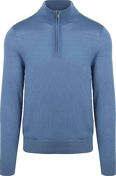 Suitable Merino Half Zip Pullover Ink Blau - Größe L günstig online kaufen