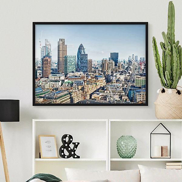 Bild mit Rahmen - Querformat City of London günstig online kaufen