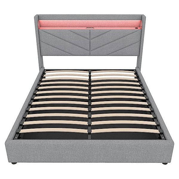 Gotagee Polsterbett Multifunktionsbett Einzelbett mit Hydraulik Fernbedienu günstig online kaufen