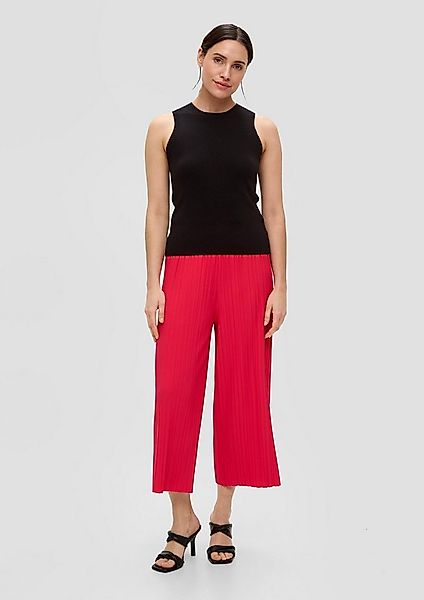 s.Oliver Culotte Hose Culotte mit Plisséefalten günstig online kaufen