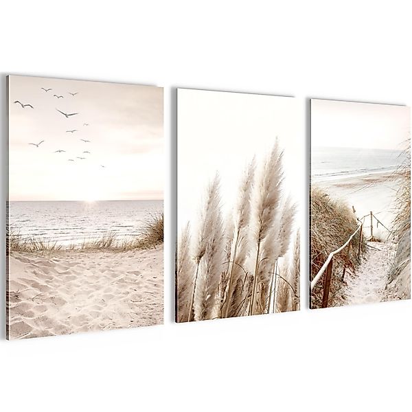 Novart Wandbild Wandbilder Boho Wohnzimmer Schlafzimmer Landhaus Deko, Boho günstig online kaufen