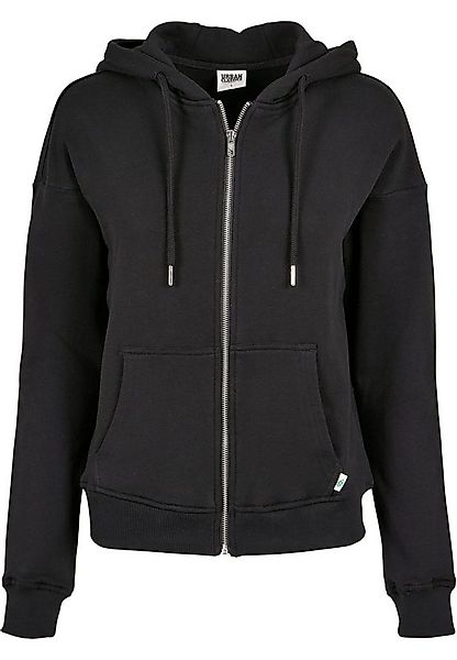 URBAN CLASSICS Sweatjacke Urban Classics Damen Ladies Organic Terry Zip Hoo günstig online kaufen