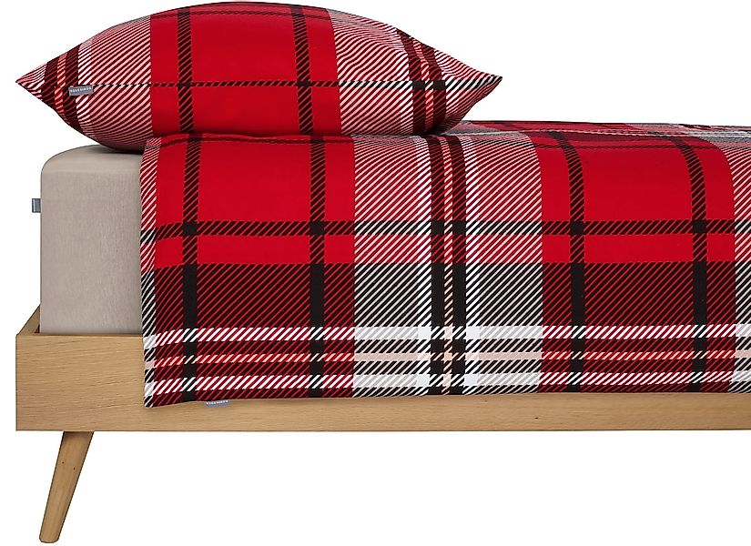 Schiesser Bettwäsche "Borro aus weicher Baumwolle in klassischem Karo" 2 St günstig online kaufen