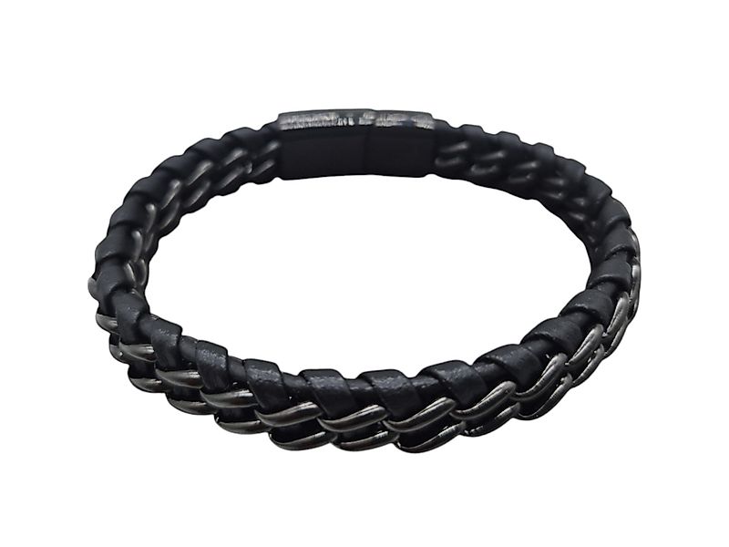 NAHLE Lederarmband elegantes Leder Armband geflochten günstig online kaufen