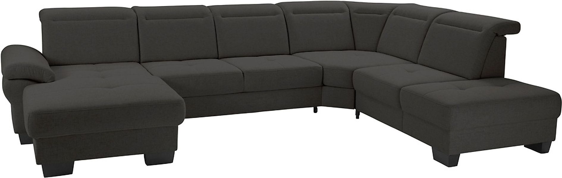 Home affaire Wohnlandschaft "Cornwall U-Form" inkl. Sitztiefenverstellung, günstig online kaufen